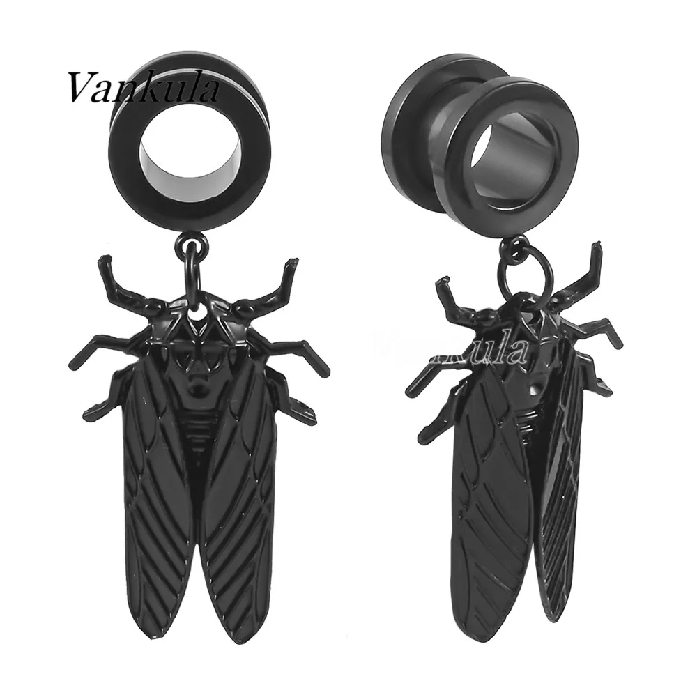 Vankula 2PCS Stainless Steel Black Ear Plugs Tunnels Dangle Earrings Ear Gauges Expander Hanger Trendy Gift For Woman
Vankula 2PCS Stainless Steel Black Ear Plugs Tunnels Dangle Earrings Ear Gauges Expander Hanger Trendy Gift For Woman