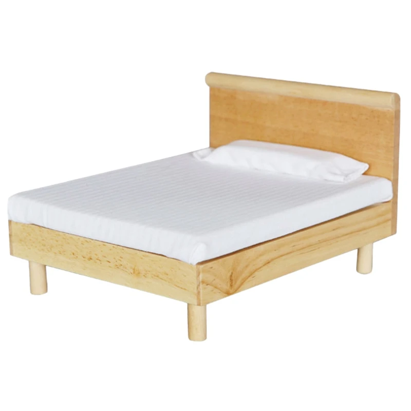 1/12 Scale Dollhouse Furniture Miniature Wooden Double Bed Dolls House Accessories Toy
1/12 Scale Dollhouse Furniture Miniature Wooden Double Bed Dolls House Accessories Toy