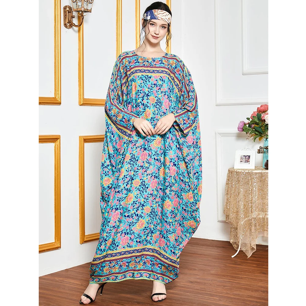 Abaya Dubai Floral Print Maxi Dress Muslim Women Batwing Sleeve Kaftan Turkish Oversize Gown Jilbab Caftan Islamic Clothing Robe
Abaya Dubai Floral Print Maxi Dress Muslim Women Batwing Sleeve Kaftan Turkish Oversize Gown Jilbab Caftan Islamic Clothing Robe