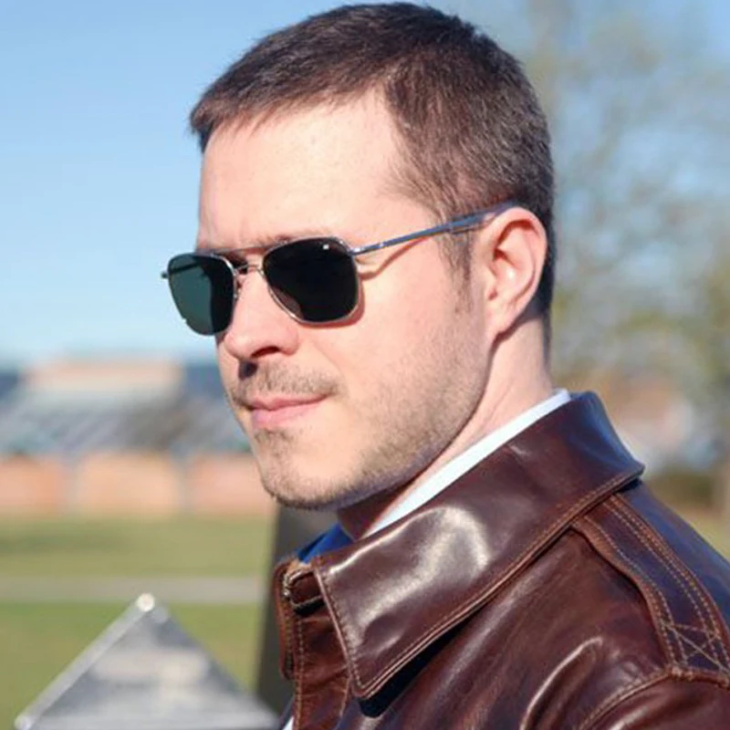 Солнцезащитные очки-авиаторы в стиле ретро военная мода 52 мм Брендовые очки с