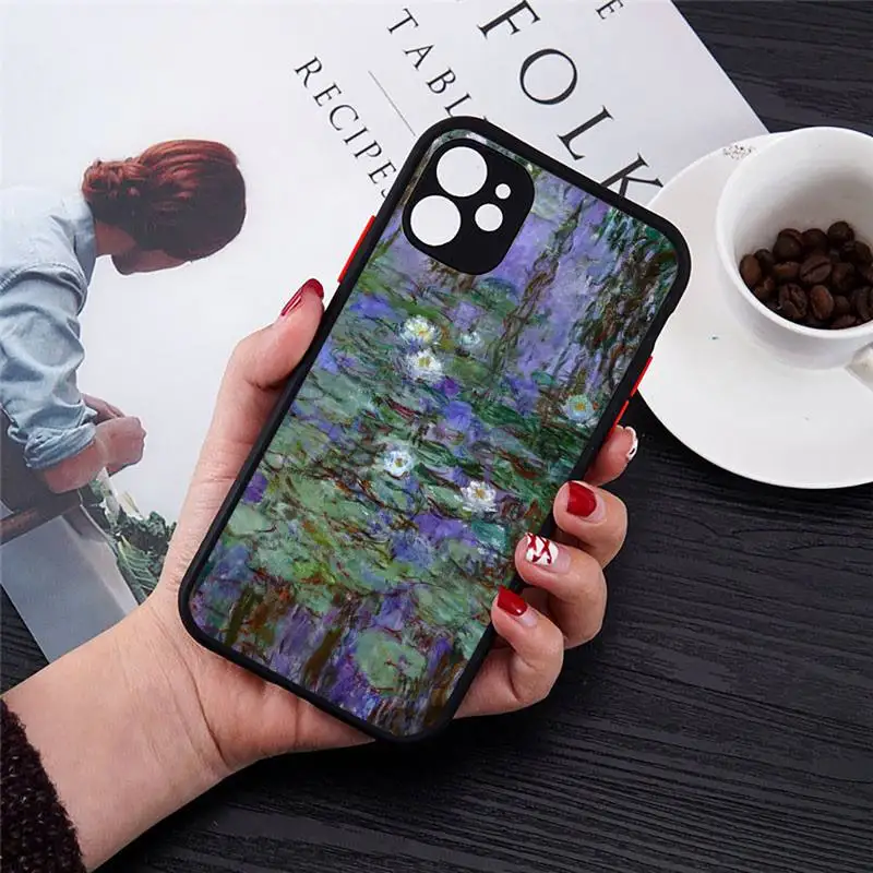 Monet Water Lilies Painting Phone Case matte transparent For iphone 7 8 11 12 plus mini x xs xr pro max cover
Monet Water Lilies Painting Phone Case matte transparent For iphone 7 8 11 12 plus mini x xs xr pro max cover