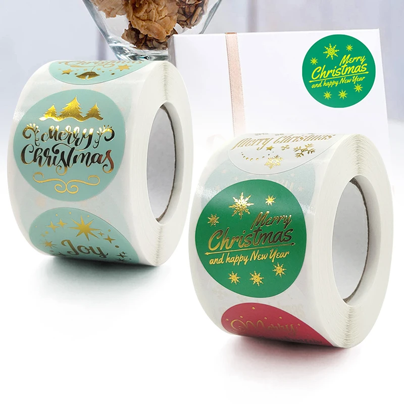 Christmas Bronzing Stickers Roll 1.5inches Merry Christmas Round Labels 500-Count Stickers for Envelopes Gift Bags TH
Christmas Bronzing Stickers Roll 1.5inches Merry Christmas Round Labels 500-Count Stickers for Envelopes Gift Bags TH