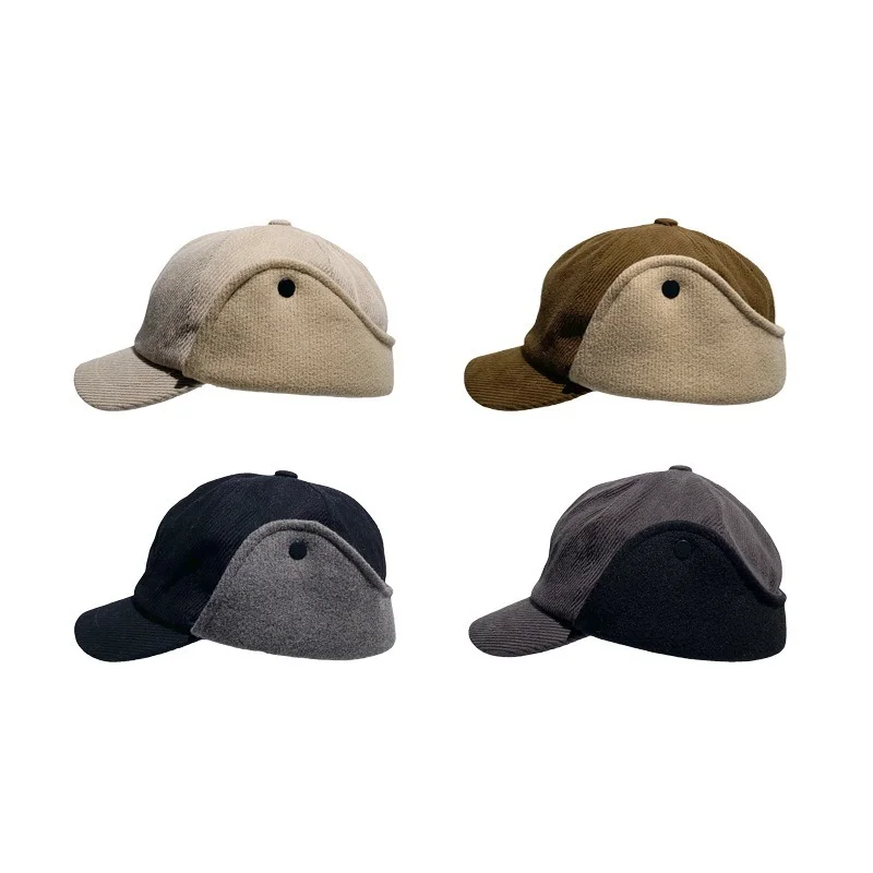 Women's Hats Autumn and Winter Korean Fashion Corduroy Duck Tongue Bomber Hat Caps Wild Thick Quilted Ear Caps Warm Men's Caps
Women's Hats Autumn and Winter Korean Fashion Corduroy Duck Tongue Bomber Hat Caps Wild Thick Quilted Ear Caps Warm Men's Caps
