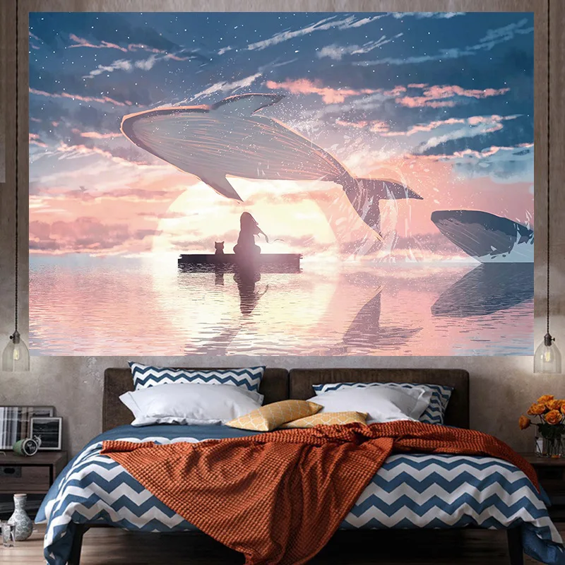 Океанский Дельфин психоделический гобелен закат светящийся аниме гобелен настенное украшение для спальни
Океанский Дельфин психоделический гобелен закат светящийся аниме гобелен настенное украшение для спальни