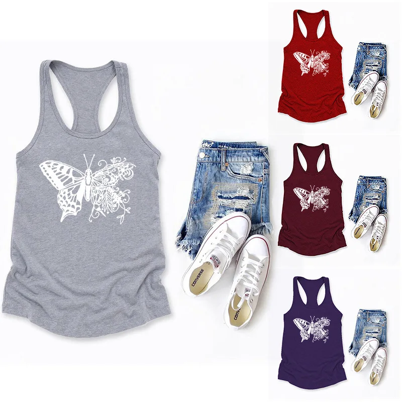 White Butterfly Printed Crop Top Women Sleeveless O Neck Tank Top Summer Ladies Casual Loose Vest Haut Femme Ropa Mujer
White Butterfly Printed Crop Top Women Sleeveless O Neck Tank Top Summer Ladies Casual Loose Vest Haut Femme Ropa Mujer