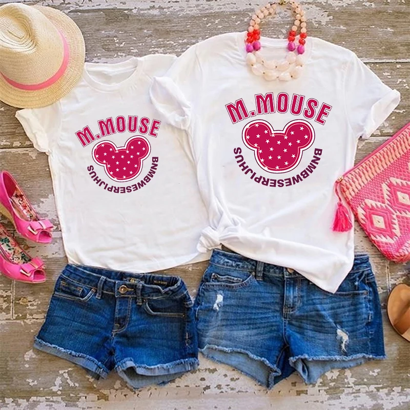 Leopard Mickey Mouse Funny Casual T-shirt Women Short Sleeve Summer Children Tshirt Disney Clothes Harajuku Famliy Matching Look
Leopard Mickey Mouse Funny Casual T-shirt Women Short Sleeve Summer Children Tshirt Disney Clothes Harajuku Famliy Matching Look