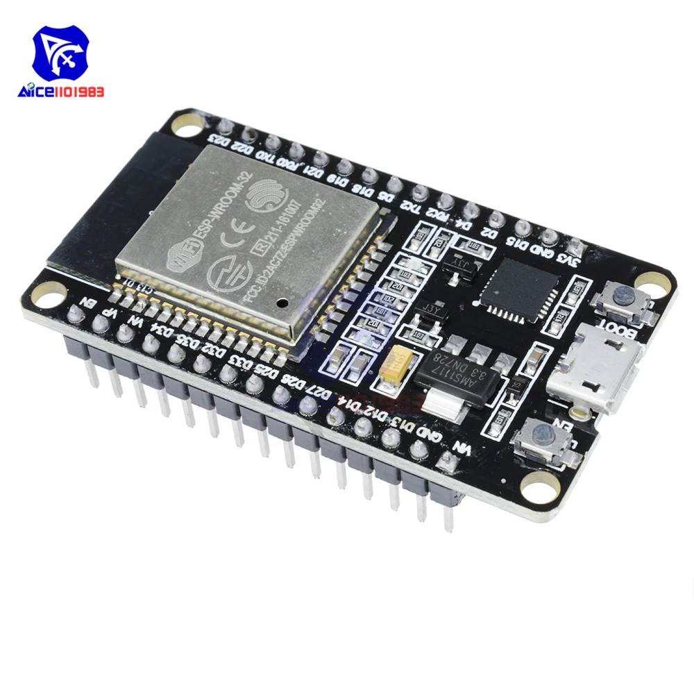 ESP32 Wroom ESP-WROOM-32 WIFI Bluetooth Development Board Dual Core CPU CP2102 Ultra-Low Power ESP32S Micro USB for Arduino
ESP32 Wroom ESP-WROOM-32 WIFI Bluetooth Development Board Dual Core CPU CP2102 Ultra-Low Power ESP32S Micro USB for Arduino