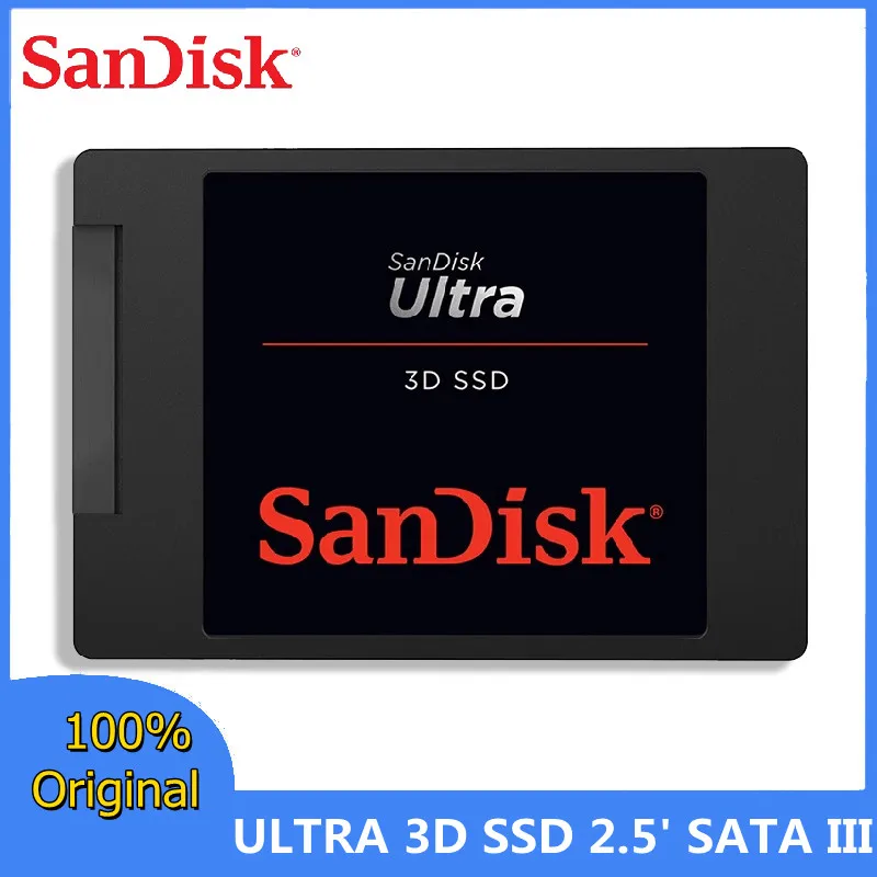 100% Original Sandisk 4TB 2TB 1TB ULTRA 3D SSD 250GB 500GB Internal Solid State Drive 2.5 inch SATA III HDD Hard Disk for Laptop
100% Original Sandisk 4TB 2TB 1TB ULTRA 3D SSD 250GB 500GB Internal Solid State Drive 2.5 inch SATA III HDD Hard Disk for Laptop