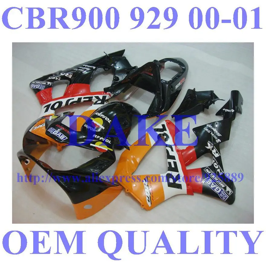 DAKE REPSOL fairing kits for 929 00 01 HONDA CBR900RR 929 00 01 CBR 900RR 2000 2001 CBR929 00 01 929RR 00-01 bodywork #1122 - P 
DAKE REPSOL fairing kits for 929 00 01 HONDA CBR900RR 929 00 01 CBR 900RR 2000 2001 CBR929 00 01 929RR 00-01 bodywork #1122 - P
