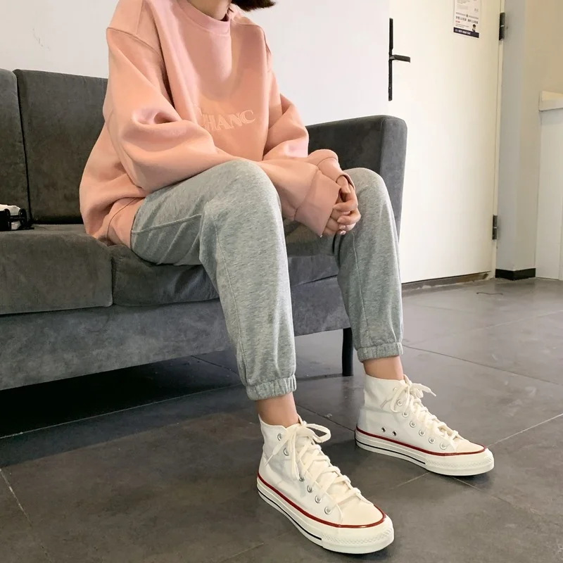 JCHB 2021 Cargo Pants Female Korean Fashion Trousers for Women Black Harem Pants High Waist Spring Autumn Spodnie Damskie Pph40
JCHB 2021 Cargo Pants Female Korean Fashion Trousers for Women Black Harem Pants High Waist Spring Autumn Spodnie Damskie Pph40