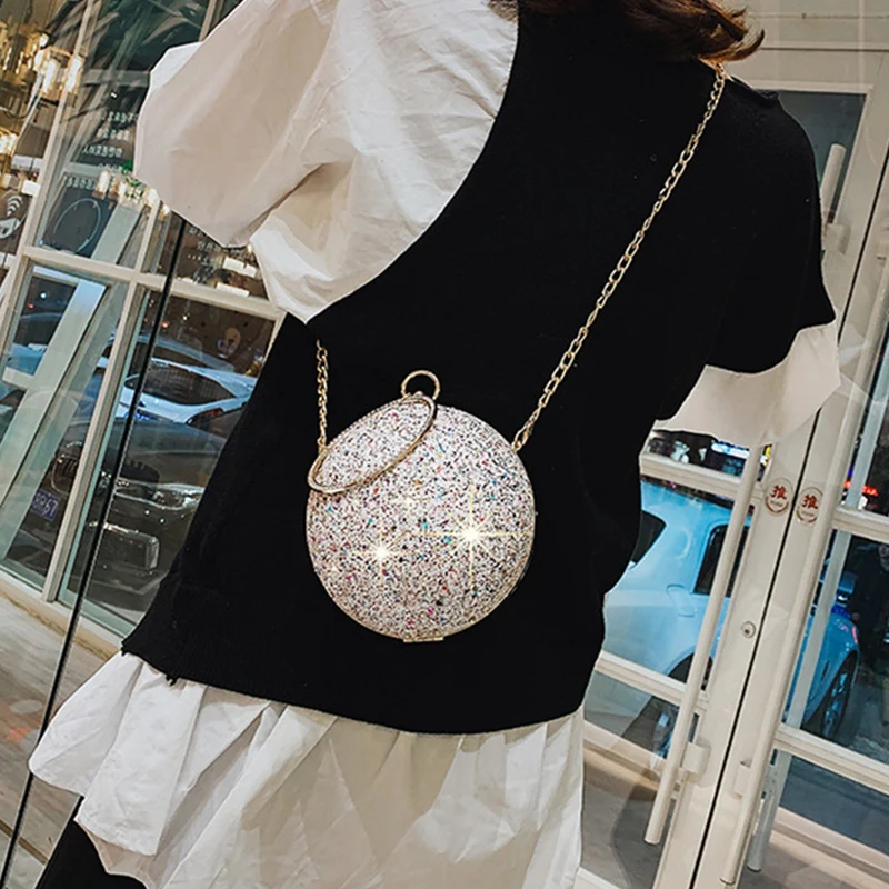Shoulder Bag Women Evening Day Clutch Colorful Crystal Diamonds Round Ball Shaped Clutches Lady Handbag Wedding Purse Chain
Shoulder Bag Women Evening Day Clutch Colorful Crystal Diamonds Round Ball Shaped Clutches Lady Handbag Wedding Purse Chain