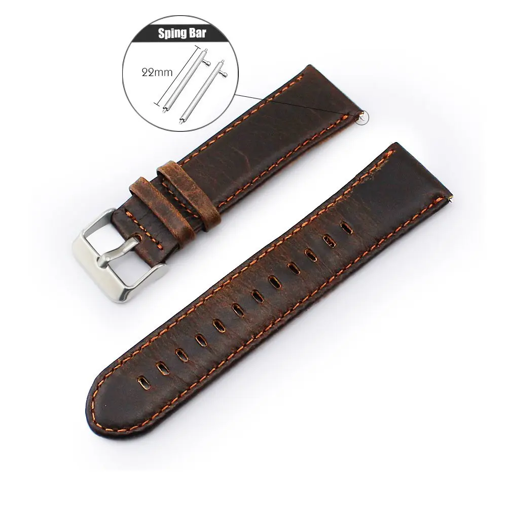 CRESTED Leather Gear S3 Frontier Strap For Samsung Galaxy watch 46mm 22mm watch band huawei watch gt strap correa bracelet
CRESTED Leather Gear S3 Frontier Strap For Samsung Galaxy watch 46mm 22mm watch band huawei watch gt strap correa bracelet