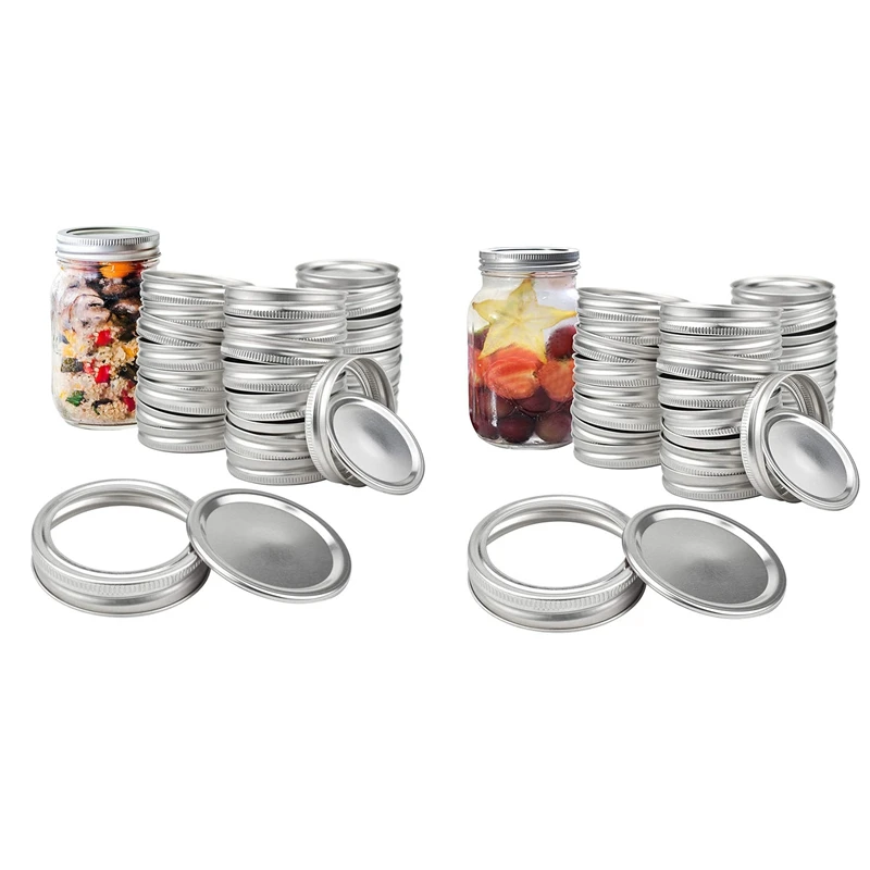 36 Sets Tinplate Wide Mouth Mason Jar Lids and Rings,Mason Jar Lids,Reusable and Leak Proof (3.38inch Silver)
36 Sets Tinplate Wide Mouth Mason Jar Lids and Rings,Mason Jar Lids,Reusable and Leak Proof (3.38inch Silver)