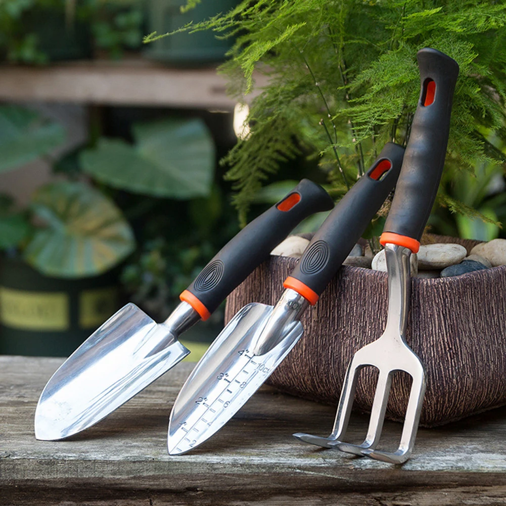 3PCS Garden Tools Hand Trowel Transplanter Cultivator Set Trowel Aluminum Alloy Black Lawn Farmland Gardening Bonsai Tool
3PCS Garden Tools Hand Trowel Transplanter Cultivator Set Trowel Aluminum Alloy Black Lawn Farmland Gardening Bonsai Tool