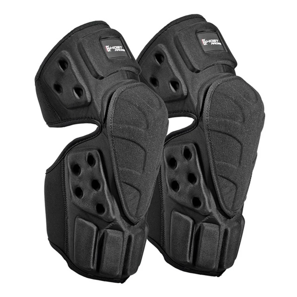 

GHOST RACING Motorcycle Knee Pads Motocross Knee Protector Off Road Safety Knee Brace Support MTB Ski Sports Protective Gear Men