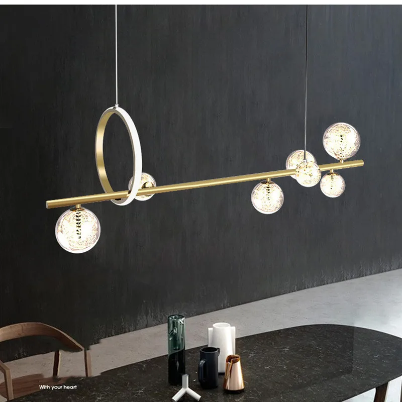 Nordic Gypsophila Design Led Beads Pendant Light Dining Room Straight Metal Hanging Lamp Clear Glass Bubble Suspend Lamparas
Nordic Gypsophila Design Led Beads Pendant Light Dining Room Straight Metal Hanging Lamp Clear Glass Bubble Suspend Lamparas