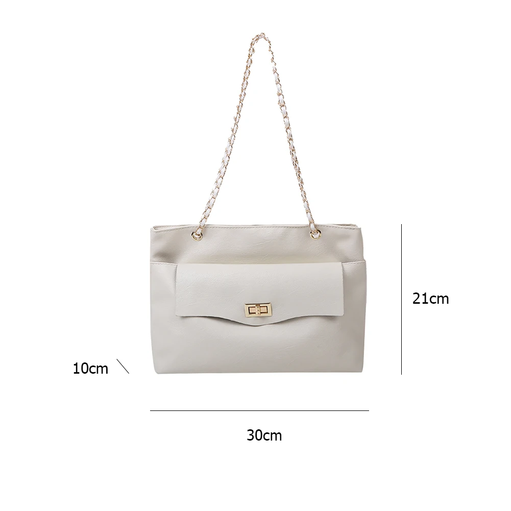 Fashion Soft PU Leather Shoulder Crossbody Totes Women Simple Solid Large Capacity Street ChainTop-handle Bag Commuter Satchel
Fashion Soft PU Leather Shoulder Crossbody Totes Women Simple Solid Large Capacity Street ChainTop-handle Bag Commuter Satchel