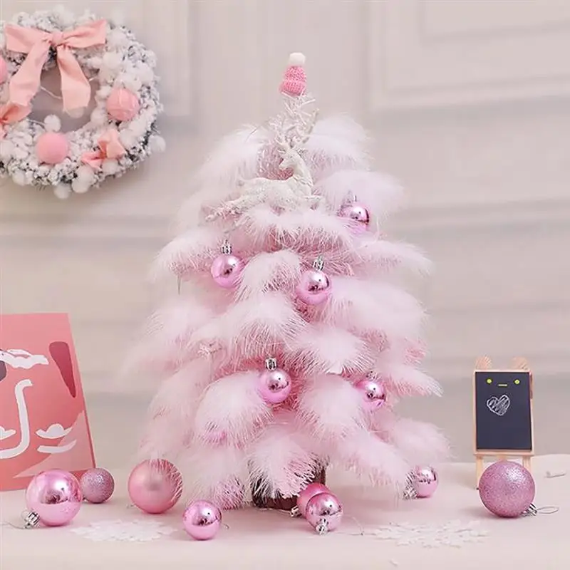 45/60CM Artificial Feather Christmas Tree with LED Fairy Lights Mini Light Christmas Tree for Home Desktop Christmas Decoration
45/60CM Artificial Feather Christmas Tree with LED Fairy Lights Mini Light Christmas Tree for Home Desktop Christmas Decoration