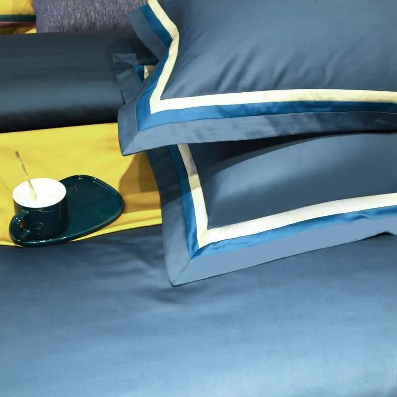 Solid Blue Elegant Comforter Cover set 1000TC Egyptian Cotton Soft Duvet Cover Set Bed Sheet Pillowcases Queen King Size 4Pcs
Solid Blue Elegant Comforter Cover set 1000TC Egyptian Cotton Soft Duvet Cover Set Bed Sheet Pillowcases Queen King Size 4Pcs