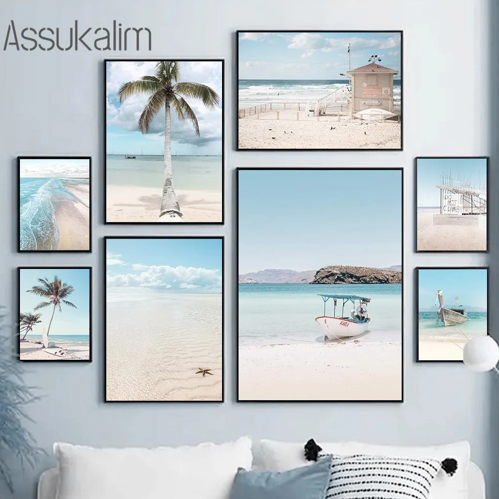 Blue Sea Scenery Painting Beach Poster Tropical Landscape Canvas Art Print Nordic Posters And Prints Living Room Decoration
Blue Sea Scenery Painting Beach Poster Tropical Landscape Canvas Art Print Nordic Posters And Prints Living Room Decoration
