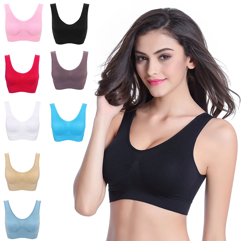 De talla grande sujetadores para mujeres sujetador sin costuras con almohadillas para Bralette sosten pushup chaleco inalambrica
De talla grande sujetadores para mujeres sujetador sin costuras con almohadillas para Bralette sosten pushup chaleco inalambrica
