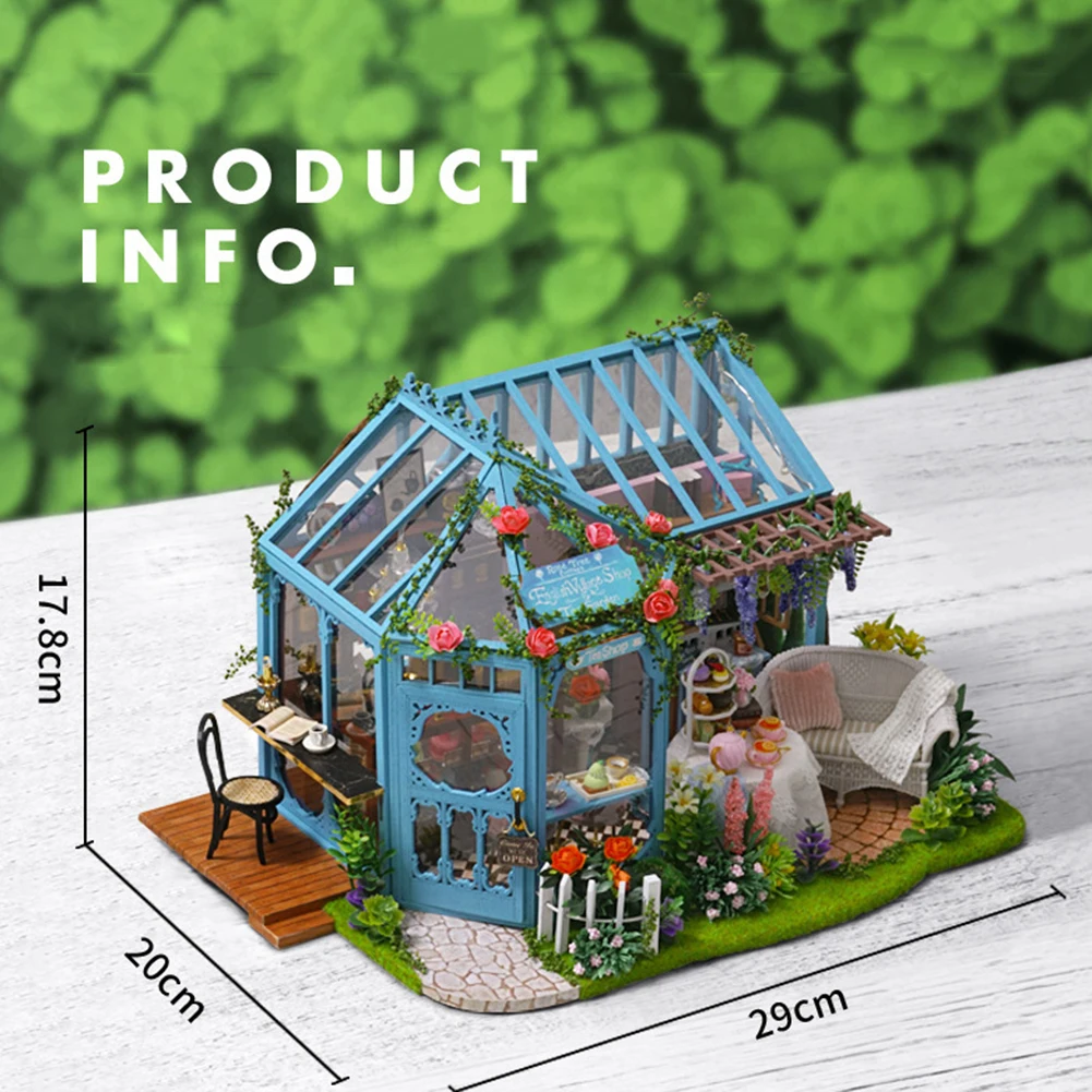 DIY Wooden 3D Miniature LED Tea House Dollhouse Assembly Model Toy Doll Accessories Children Birthday Gifts
DIY Wooden 3D Miniature LED Tea House Dollhouse Assembly Model Toy Doll Accessories Children Birthday Gifts