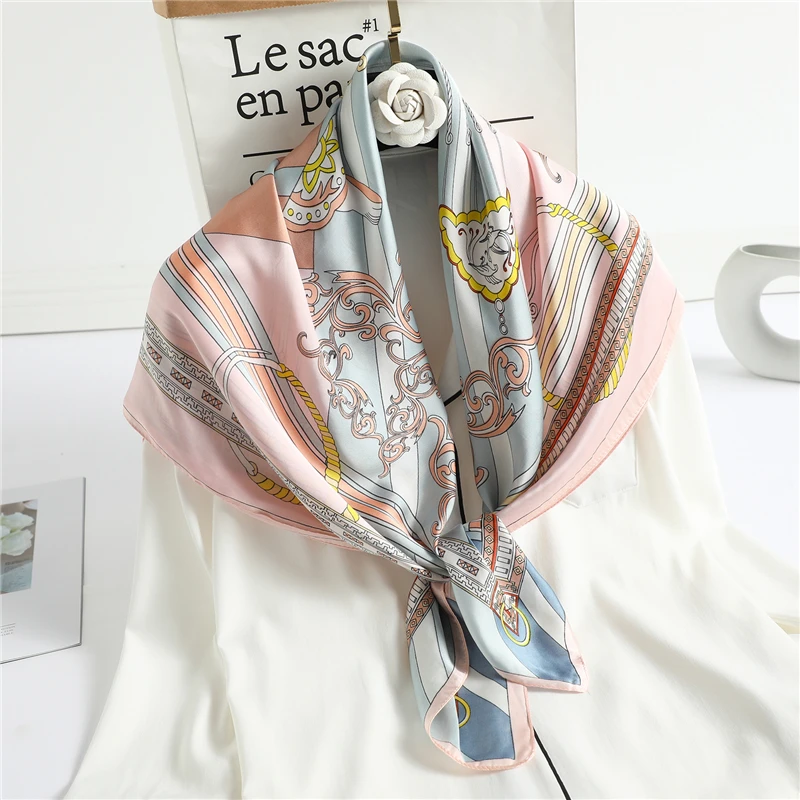 Design Print Women Silk Square Scarf Shawl Neck Wrap Spring Hijab Scarves Female Foulard Headband Stoles Bandana 2021 New
Design Print Women Silk Square Scarf Shawl Neck Wrap Spring Hijab Scarves Female Foulard Headband Stoles Bandana 2021 New