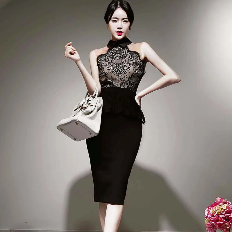Elegant Women's Floral Lace Pencil Dress Summer Fashion Sleeveless Office OL Pencil Dress Peplum Slim Party Bodycon Dress
Elegant Women's Floral Lace Pencil Dress Summer Fashion Sleeveless Office OL Pencil Dress Peplum Slim Party Bodycon Dress