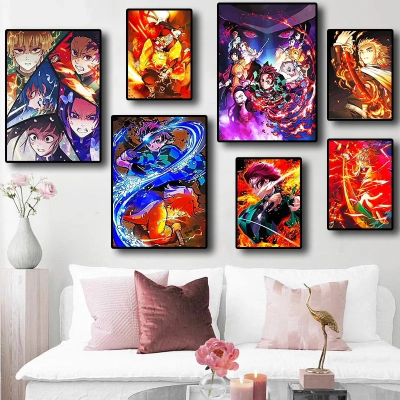 Demon Slayer HD Prints Japanese Cartoon Pictures Home Decor Paintings Anime Canvas Modular Poster For Bedroom Wall Art No Frame
Demon Slayer HD Prints Japanese Cartoon Pictures Home Decor Paintings Anime Canvas Modular Poster For Bedroom Wall Art No Frame