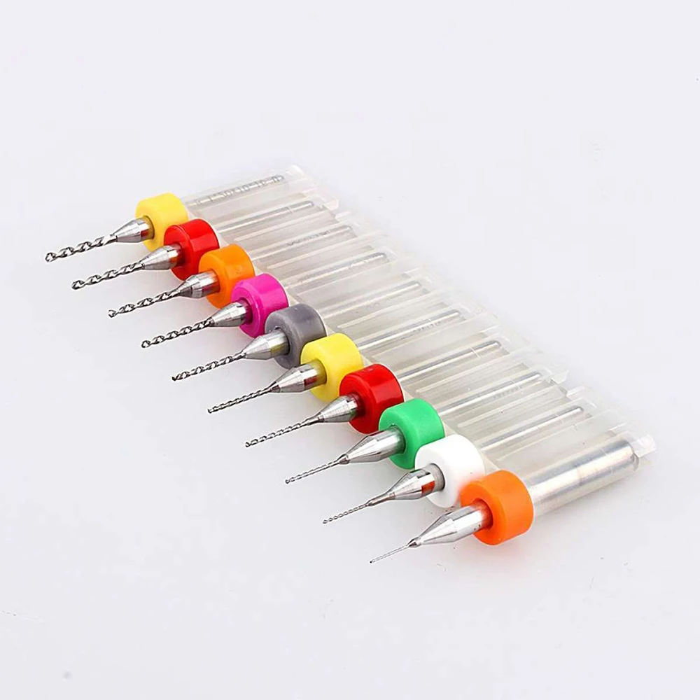 10PCS Twist Drill Bits Set Micro Mini PCB Bits Print Circuit Board Tungsten Carbide Engraving Tungsten Carbide Power Accessories 
10PCS Twist Drill Bits Set Micro Mini PCB Bits Print Circuit Board Tungsten Carbide Engraving Tungsten Carbide Power Accessories
