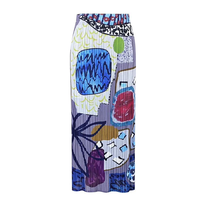 TVVOVVIN 2021 Summer New Personality Graffiti Print Pleated Skirt Casual Female Elastic Waist Mid-length Pleated Skirt TMJ3 
TVVOVVIN 2021 Summer New Personality Graffiti Print Pleated Skirt Casual Female Elastic Waist Mid-length Pleated Skirt TMJ3