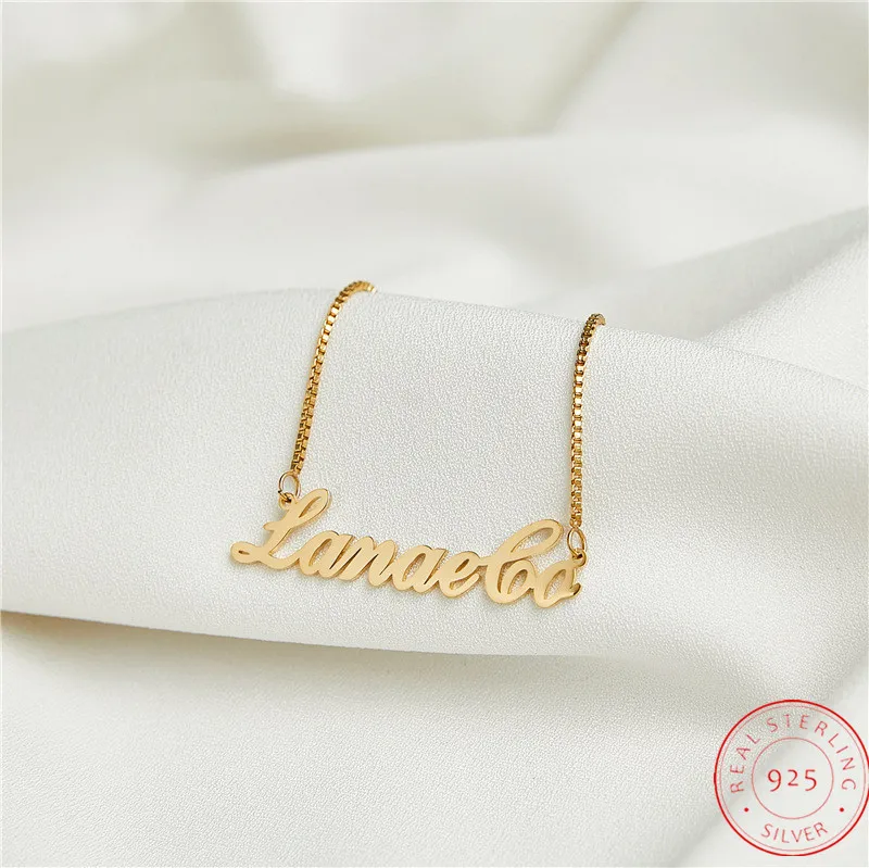 925 Sterling Silver Name Necklace Personalized Box Chain Necklace With Mother's Valentine's Christmas Day Gifts For Girlfriend
925 Sterling Silver Name Necklace Personalized Box Chain Necklace With Mother's Valentine's Christmas Day Gifts For Girlfriend