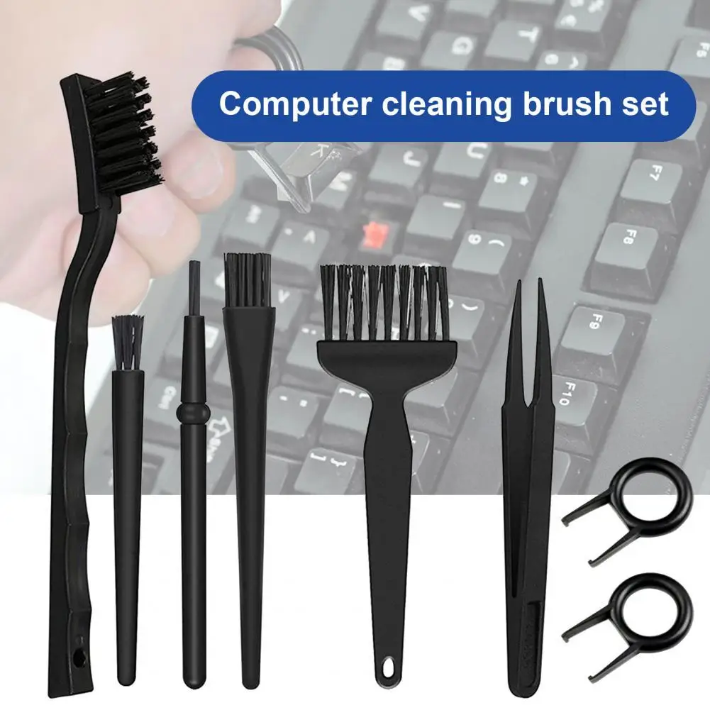 

6/8Pcs/Set 665 Cleaning Brush Professional Laptop Keyboard Cleaning Kit Anti Static PP Multifunctional Dust Cleaner