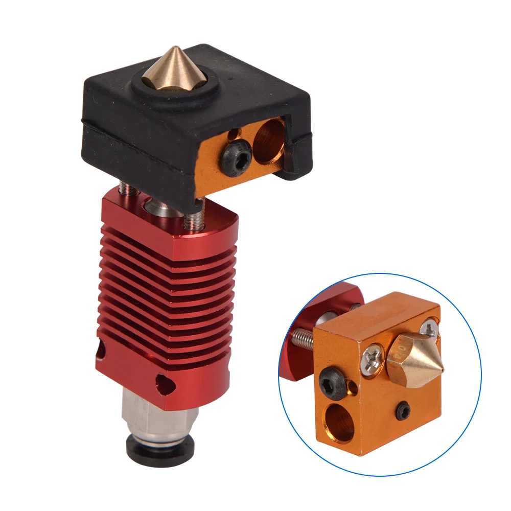 MK8 Assembled Extruder Hot End kit for Ender 3 CR10 printer 1.75mm 0.4mm Nozzle aluminum heating block 3d printer accessories
MK8 Assembled Extruder Hot End kit for Ender 3 CR10 printer 1.75mm 0.4mm Nozzle aluminum heating block 3d printer accessories