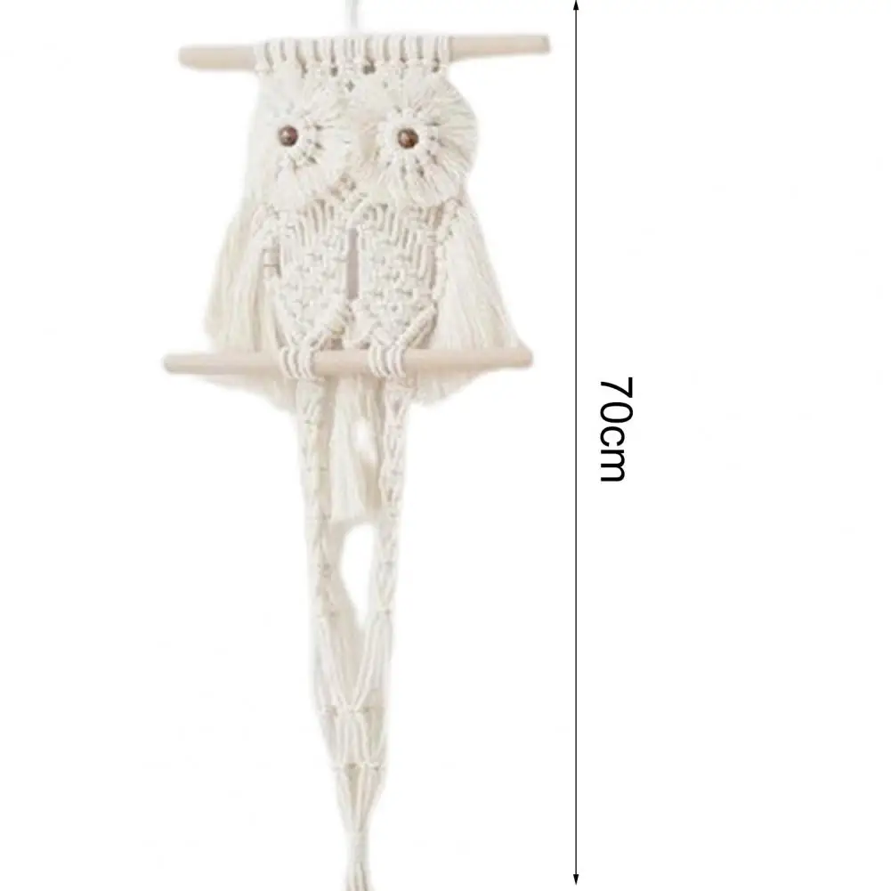 Owl Decor Bohemian Ornament with Macrame Fabric Tapestry Wall Art Ornament Owl for Nursery
Owl Decor Bohemian Ornament with Macrame Fabric Tapestry Wall Art Ornament Owl for Nursery