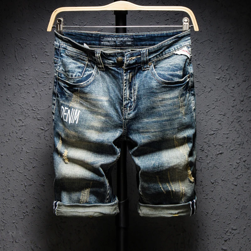 Men's Casual Denim Shorts 2021 Summer New High-quality Cotton Retro Distressed Jeans Shorts
Men's Casual Denim Shorts 2021 Summer New High-quality Cotton Retro Distressed Jeans Shorts