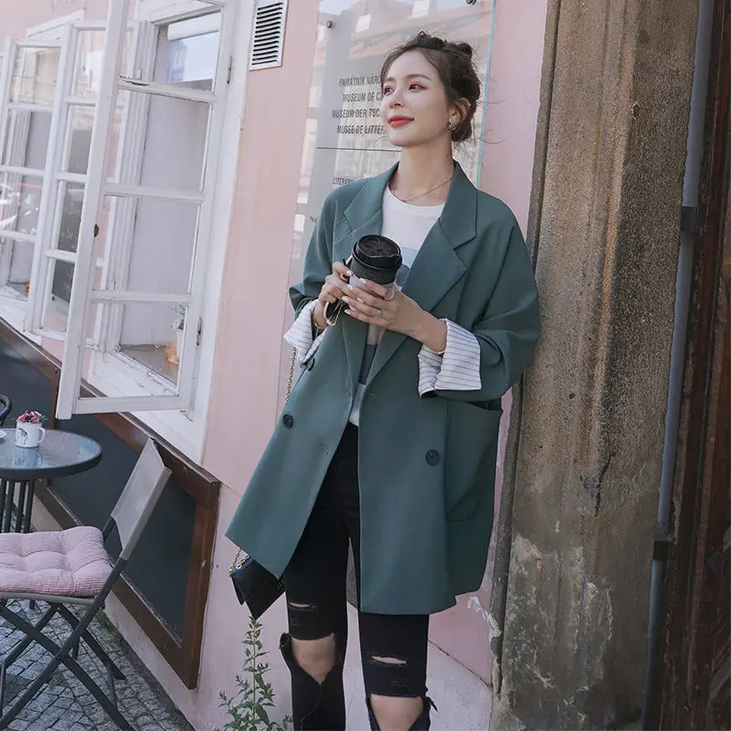 Korean fall 2022 Womens Blazer Plus Size Clothing for women Streetwear Blue Blazers Oversized Blazer Feminino Chaquetas de mujer
Korean fall 2022 Womens Blazer Plus Size Clothing for women Streetwear Blue Blazers Oversized Blazer Feminino Chaquetas de mujer