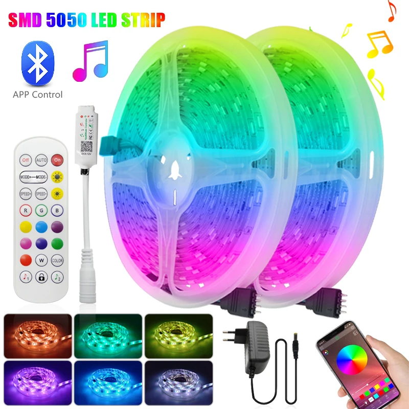 Цветная (RGB) светодиодный осветительные полосы с дистанционным управлением по