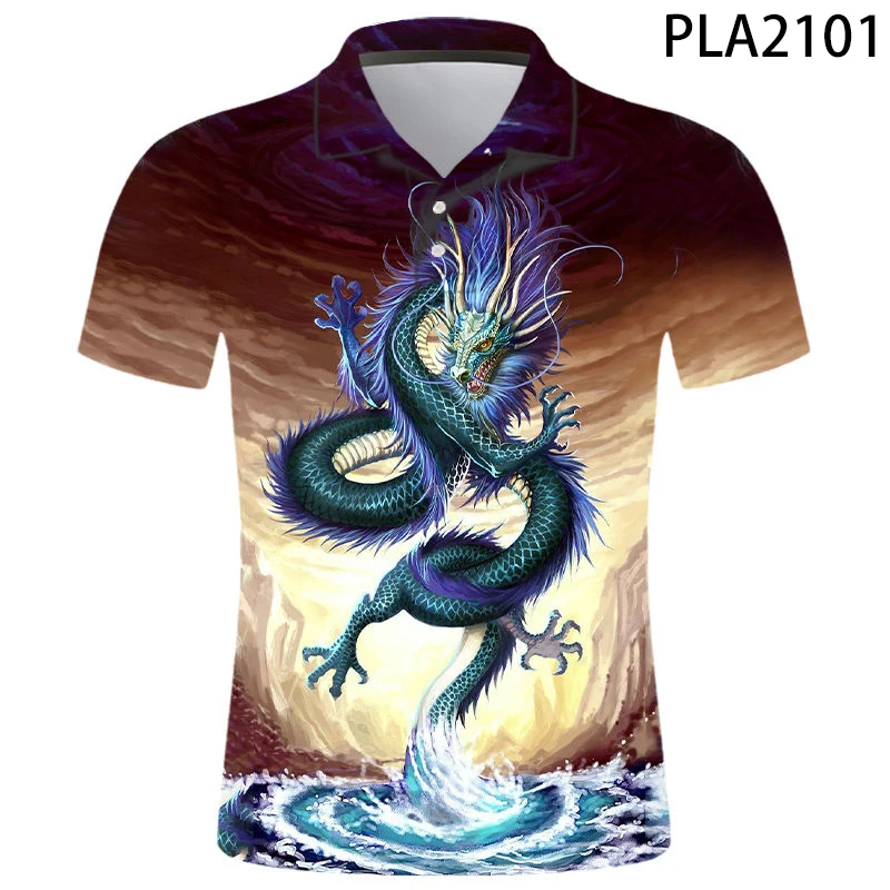 Рубашка-поло мужская с коротким рукавом, модная уличная одежда с 3D-принтом Драган-комиксов, крутая футболка
Рубашка-поло мужская с коротким рукавом, модная уличная одежда с 3D-принтом Драган-комиксов, крутая футболка