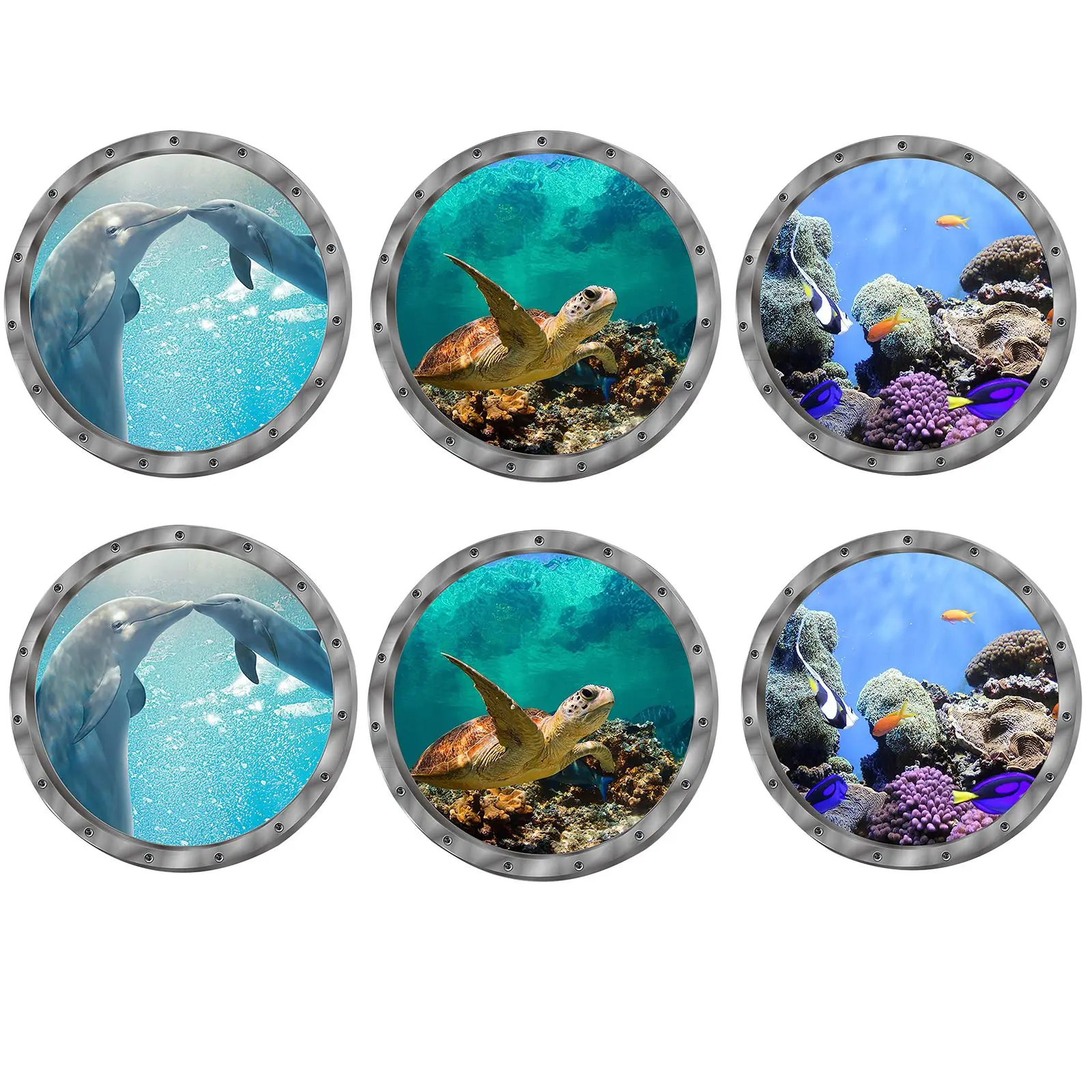 6PCs Underwater Fish Wall Stickers Waterproof Dolphin Turtle Sticker for Washing Machine Decoration for Bathroom Decals PVC
6PCs Underwater Fish Wall Stickers Waterproof Dolphin Turtle Sticker for Washing Machine Decoration for Bathroom Decals PVC