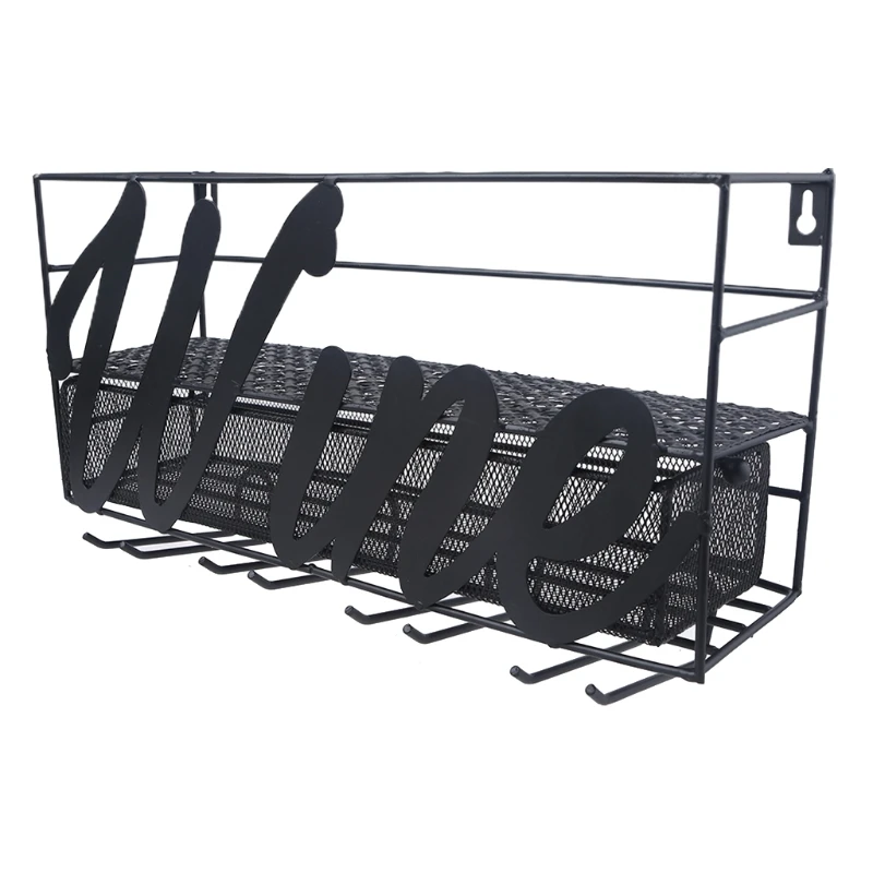 Hanging Iron Art Wine Rack Holder Chic Wine Bottle Storage Rack Stylish Champagne Bottle Display Stand
Hanging Iron Art Wine Rack Holder Chic Wine Bottle Storage Rack Stylish Champagne Bottle Display Stand