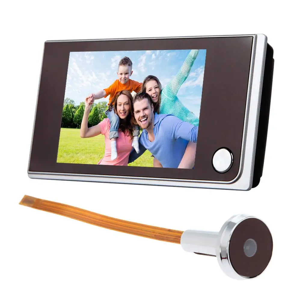 3.5 inch LCD Color Screen Digital Doorbell 120 Degree Door Eye Electronic Peephole Camera Viewer Outdoor Bell | Обустройство дома