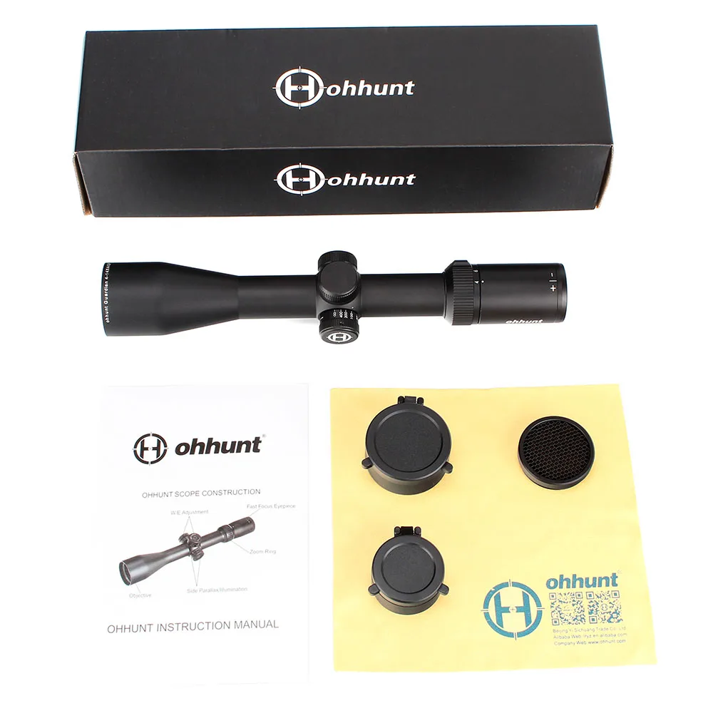 ohhunt Guardian 4-14X44 SF Tactical Optical Sight Wire Reticle Riflescope with Side Parallax Nitrogen Huting Rifle Scope 
ohhunt Guardian 4-14X44 SF Tactical Optical Sight Wire Reticle Riflescope with Side Parallax Nitrogen Huting Rifle Scope