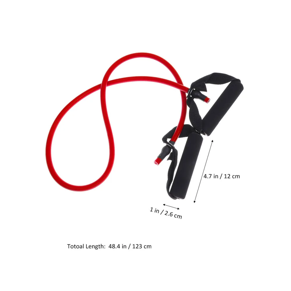 1pc Yoga Elastic Fitness Exercise Rope Exercise Resistance Bands Workout Bands with Handle for (Black + Red)
1pc Yoga Elastic Fitness Exercise Rope Exercise Resistance Bands Workout Bands with Handle for (Black + Red)