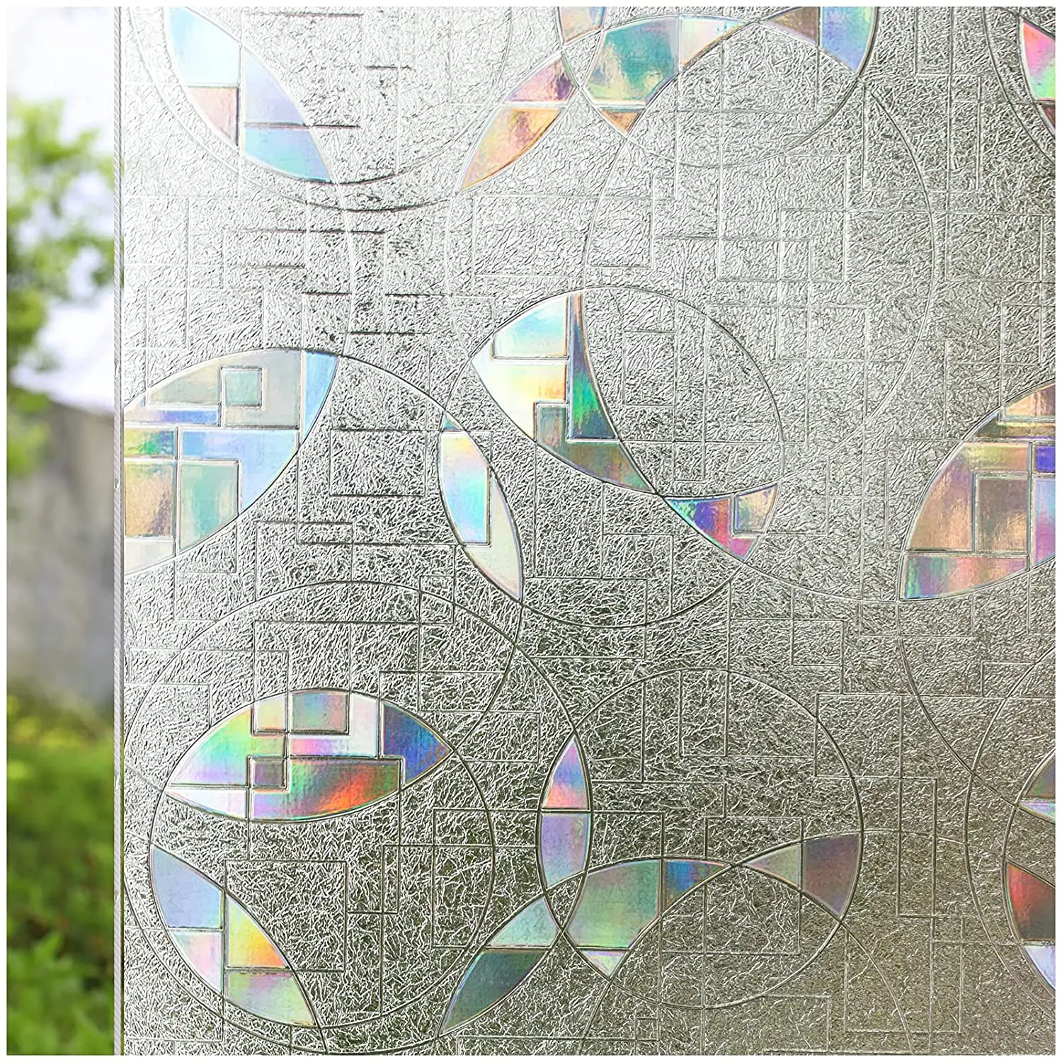 LUCKYYJ 3D Clear Circle Decorative Window Film Rainbow Effect Removable Self Adhesive Glass Sticker Static Cling Window Paper
LUCKYYJ 3D Clear Circle Decorative Window Film Rainbow Effect Removable Self Adhesive Glass Sticker Static Cling Window Paper