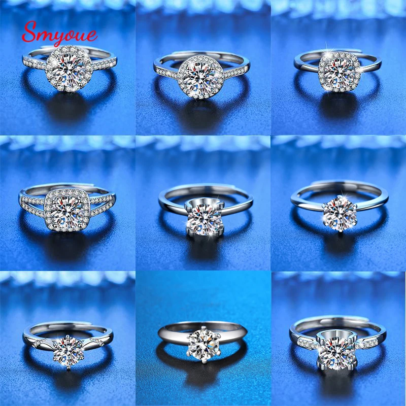 Smyoue D Color 1 Carat Moissanite With GRA Certified Solitaire Ring For Women 925 Sterling Silver Snake Shape Engagement Jewelry 
Smyoue D Color 1 Carat Moissanite With GRA Certified Solitaire Ring For Women 925 Sterling Silver Snake Shape Engagement Jewelry