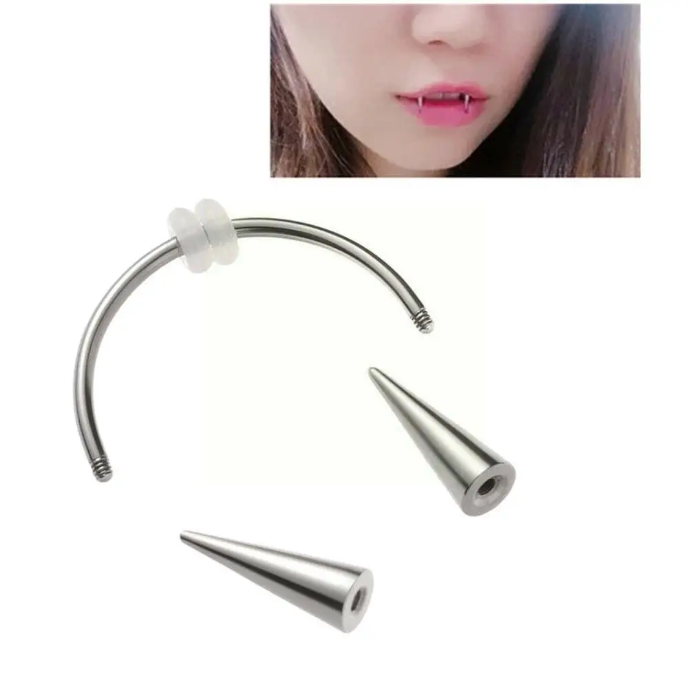 1pc Steel Smile Lip Tiger Teeth Nails Piercing Ring Tooth Decoration Accessory Punk Hoop Jewelry Body Puncture Piercing E4v6
1pc Steel Smile Lip Tiger Teeth Nails Piercing Ring Tooth Decoration Accessory Punk Hoop Jewelry Body Puncture Piercing E4v6