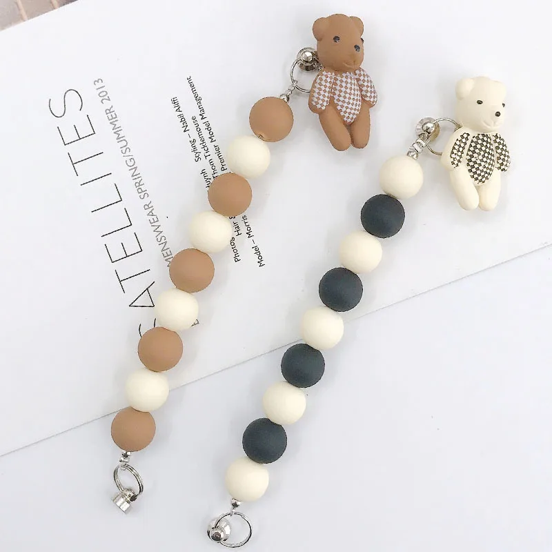 New Acrylic Beads Hanging Cartoon Bear Bracelet Diy Accessory Mixed Color Beaded Mobile Phone Fashion Jewelry For Women Girl
New Acrylic Beads Hanging Cartoon Bear Bracelet Diy Accessory Mixed Color Beaded Mobile Phone Fashion Jewelry For Women Girl