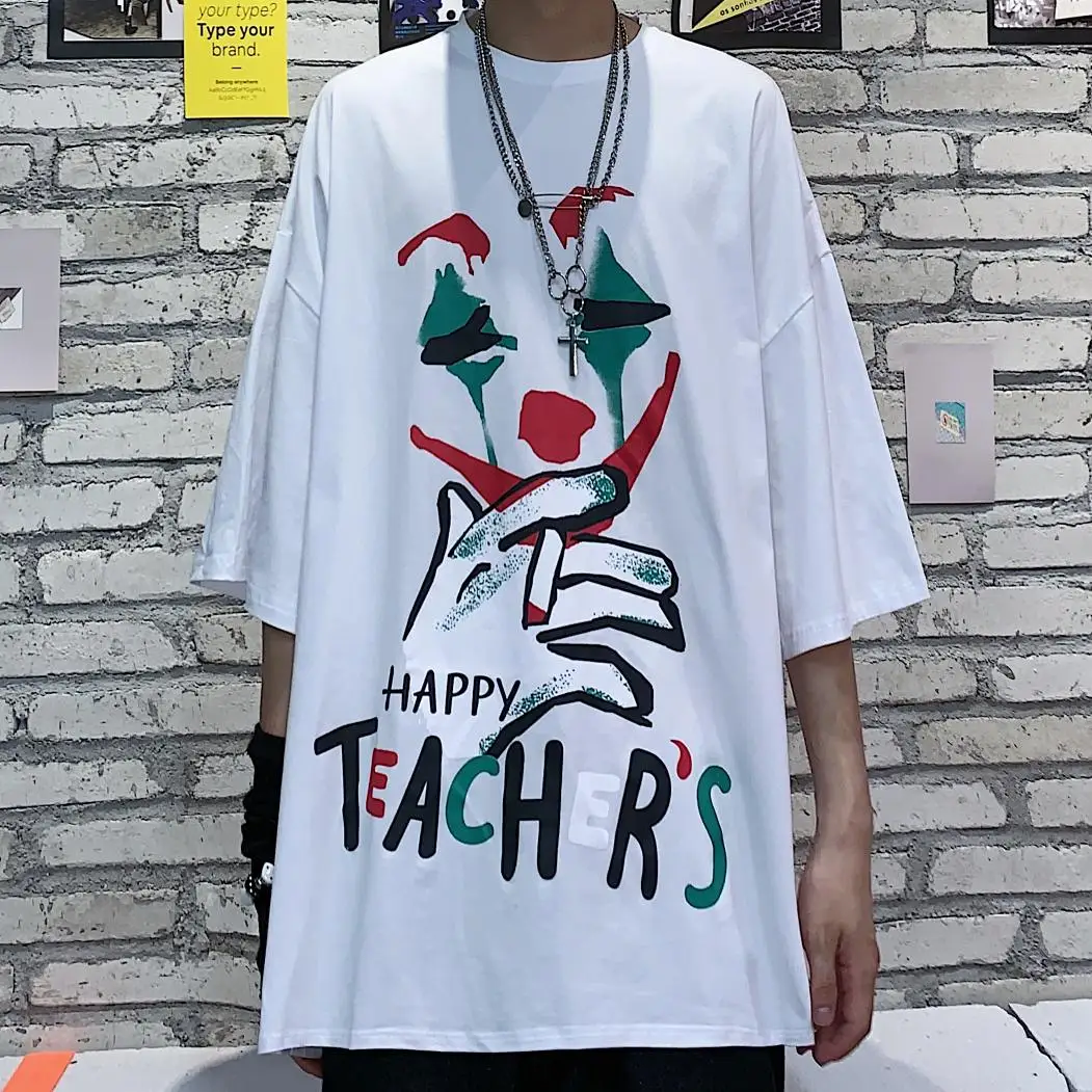 Streetwear Tops Women T-Shirt Dark Clown Print Gothic Punk Short Sleeve Round Neck Fashion Casual Graffiti T-Shirt Unisex Summer
Streetwear Tops Women T-Shirt Dark Clown Print Gothic Punk Short Sleeve Round Neck Fashion Casual Graffiti T-Shirt Unisex Summer