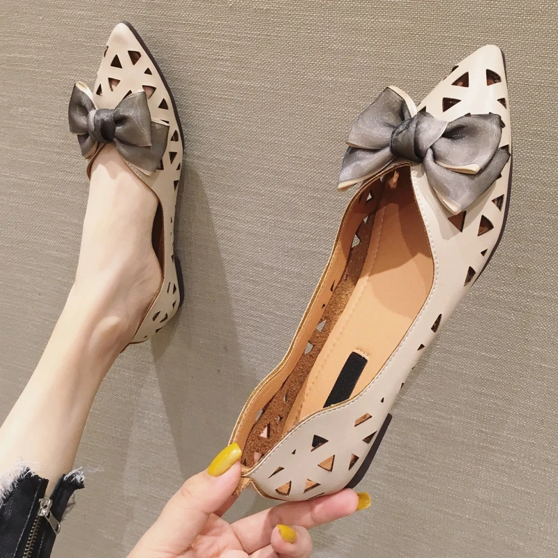 2021 New Style Women's Ballet Flat Shoes Spring Summer Hollow Breathable Pointed Toe Slip-On Woman Office Lady Work Single Shoes
2021 New Style Women's Ballet Flat Shoes Spring Summer Hollow Breathable Pointed Toe Slip-On Woman Office Lady Work Single Shoes